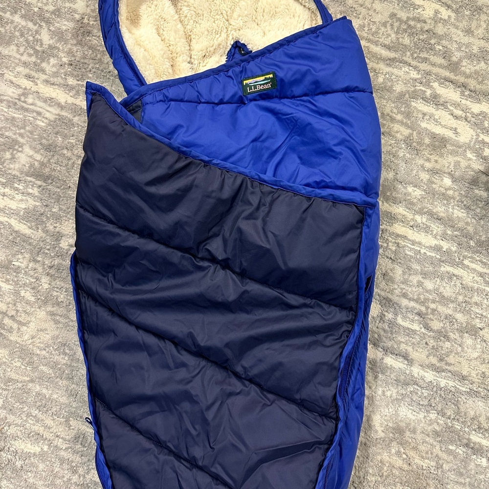 L.L. Bean Royal Blue and Midnight Black Sleeping Bag